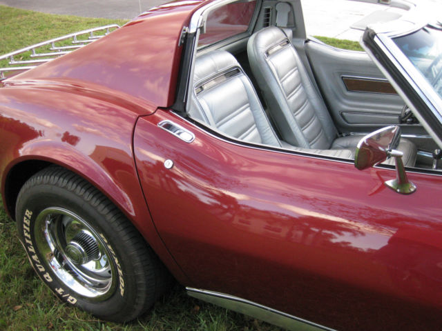 1974 Maroon Chevrolet Corvette T Top