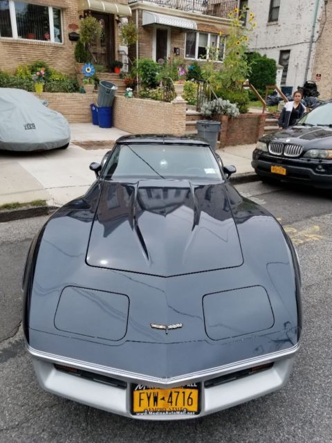 1981 Navy Blue (Two Tone) Chevrolet Corvette Coupe Base