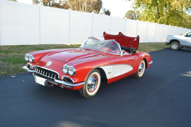 1960 RED Chevrolet Corvette Convertible