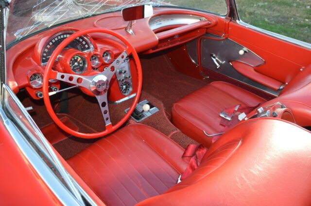 1960 RED Chevrolet Corvette Convertible