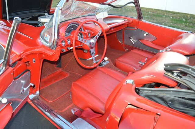 1960 RED Chevrolet Corvette Convertible