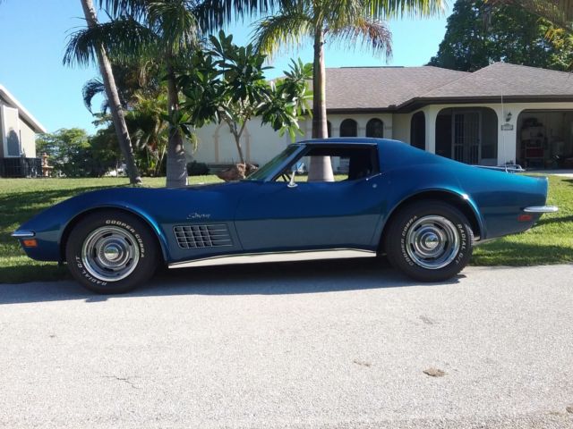 1972 Blue Chevrolet Corvette Coupe