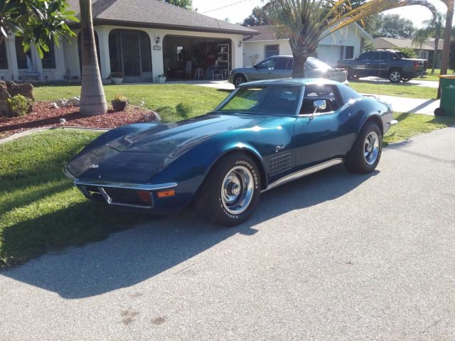 1972 Blue Chevrolet Corvette Coupe