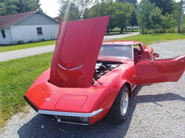 1970 Red Chevrolet Corvette Coupe