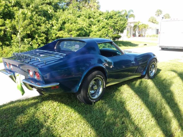 1972 Blue Chevrolet Corvette Coupe