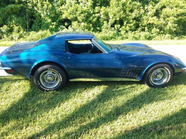 1972 Blue Chevrolet Corvette Coupe