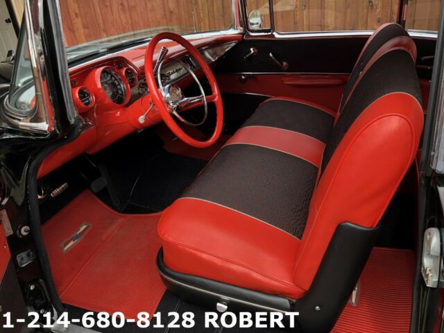 1957 Black Chevrolet Bel Air/150/210 Coupe