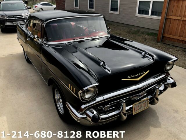 1957 Black Chevrolet Bel Air/150/210 Coupe