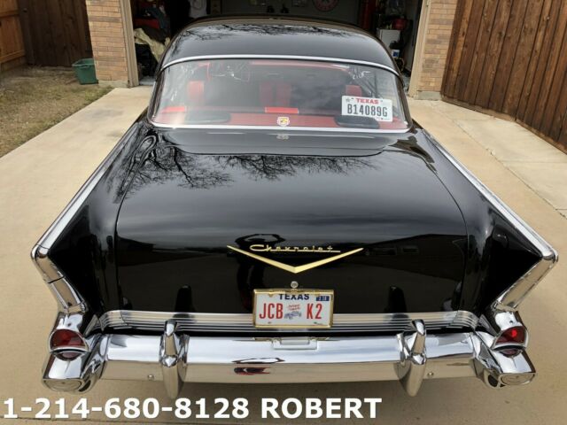 1957 Black Chevrolet Bel Air/150/210 Coupe