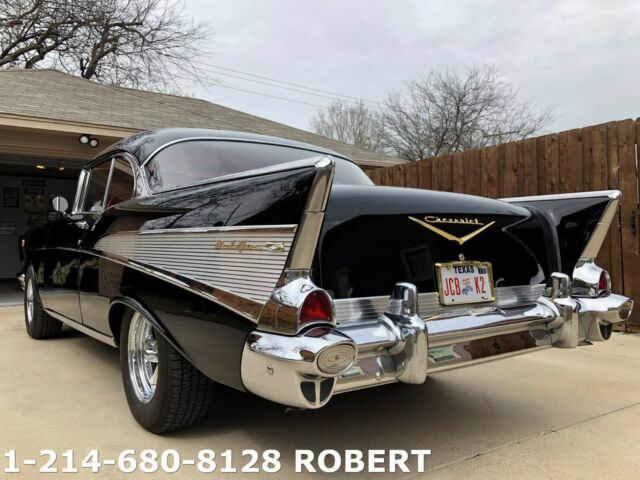1957 Black Chevrolet Bel Air/150/210 Coupe