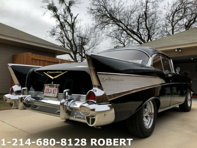 1957 Black Chevrolet Bel Air/150/210 Coupe