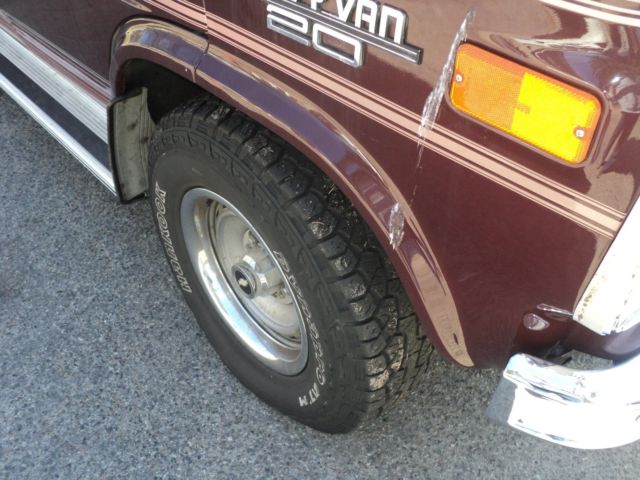 1990 Burgundy Chevrolet G20 Van Standard Passenger Van