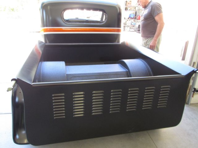 1936 black Chevrolet hot rod pick up