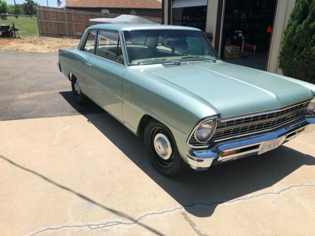 1967 Green Chevrolet Nova Sedan