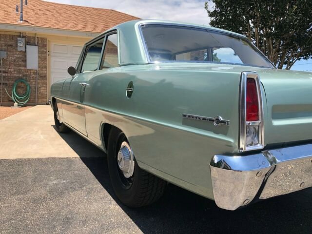 1967 Green Chevrolet Nova Sedan