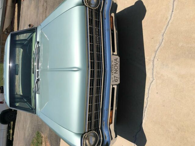 1967 Green Chevrolet Nova Sedan