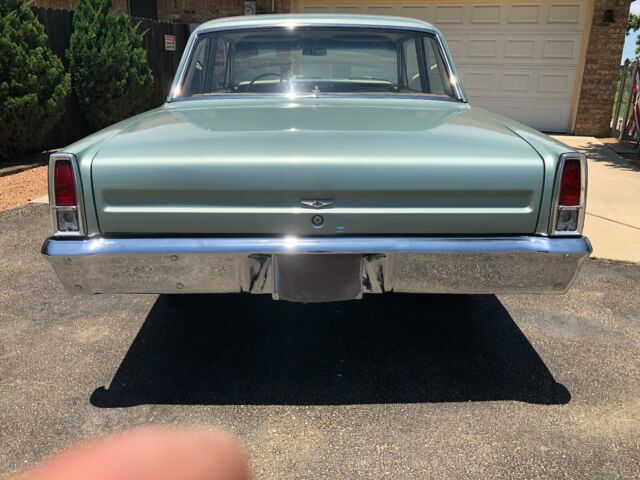 1967 Green Chevrolet Nova Sedan