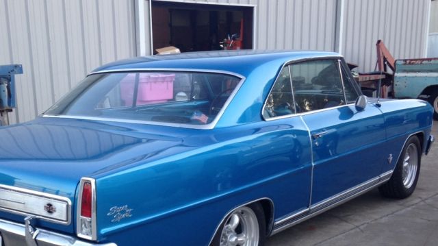 1966 Blue Chevrolet Nova Coupe
