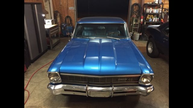 1966 Blue Chevrolet Nova Coupe