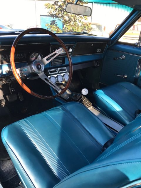 1966 Blue Chevrolet Nova Coupe