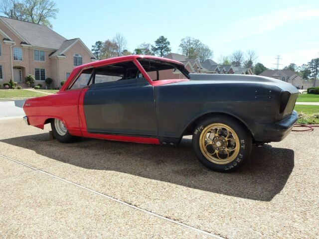 1963 RED/BLACK Chevrolet Nova 2 DOOR COUPE