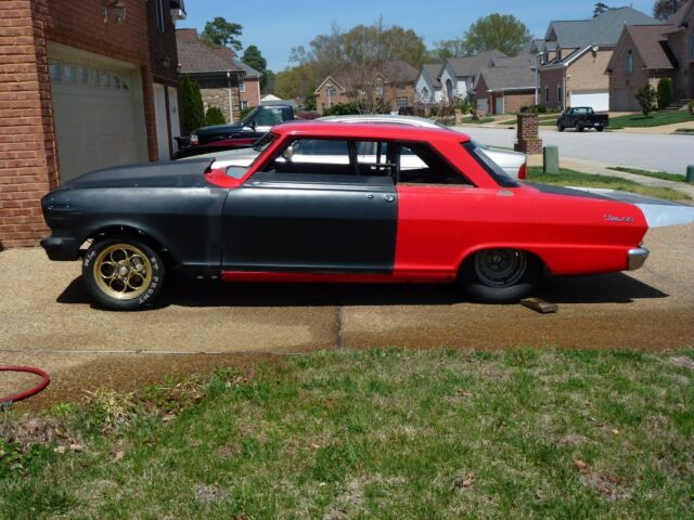 1963 RED/BLACK Chevrolet Nova 2 DOOR COUPE
