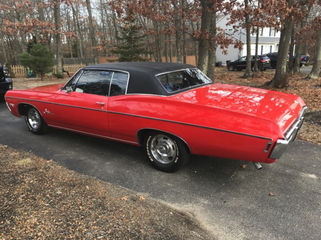 1968 Red Chevrolet Impala Coupe