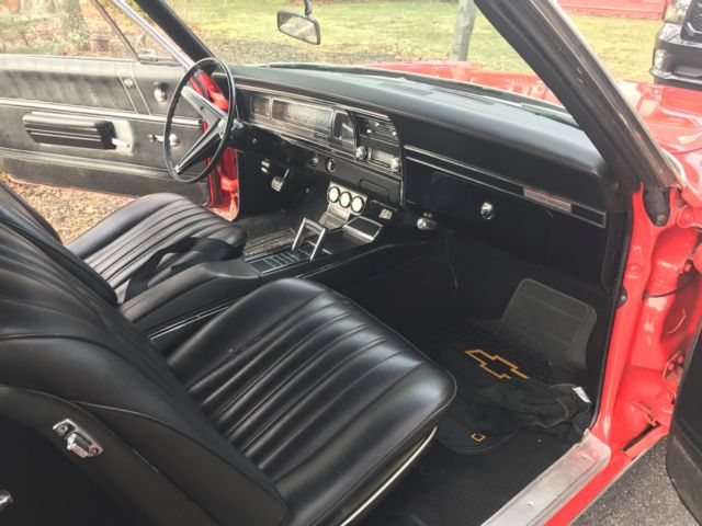 1968 Red Chevrolet Impala Coupe