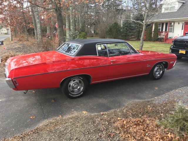 1968 Red Chevrolet Impala Coupe
