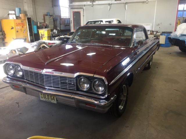 1964 Burgundy Chevrolet Impala Coupe