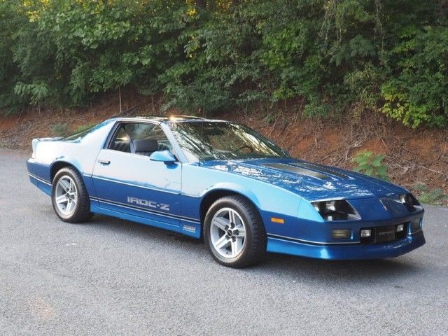 1987 Blue Chevrolet Camaro Coupe