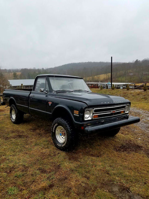 1968 Black Chevrolet C/K Pickup 1500 k10 fleetside