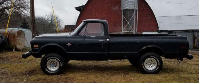 1968 Black Chevrolet C/K Pickup 1500 k10 fleetside