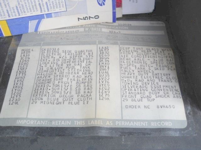 1985 Chevrolet Blazer