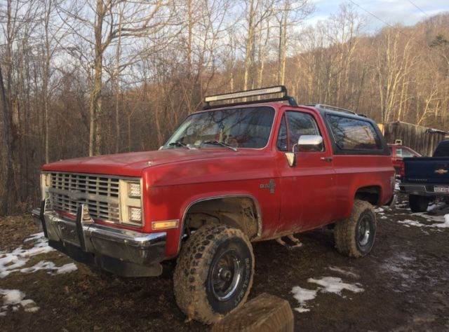 1983 Red Chevrolet Blazer SUV