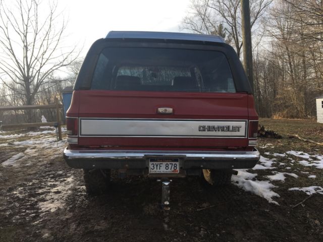 1983 Red Chevrolet Blazer SUV