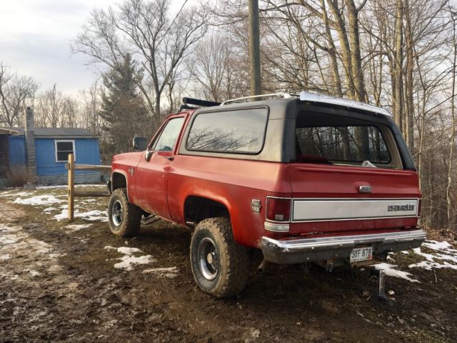 1983 Red Chevrolet Blazer SUV