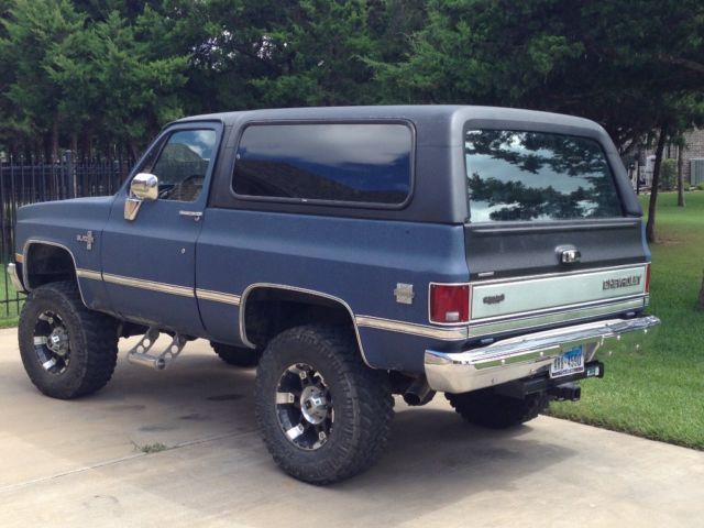 1988 Blue/Black Chevrolet Blazer SUV