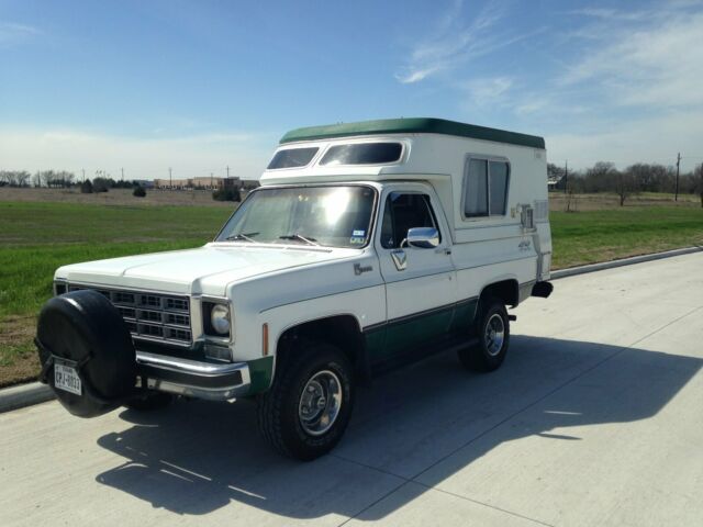 1976 White Chevrolet Blazer Camper