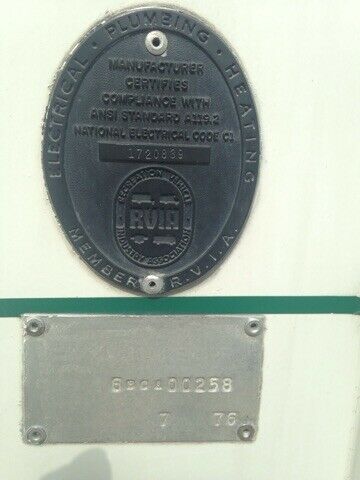 1976 White Chevrolet Blazer Camper