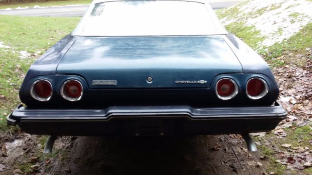 1973 blue Chevrolet Chevelle coupe
