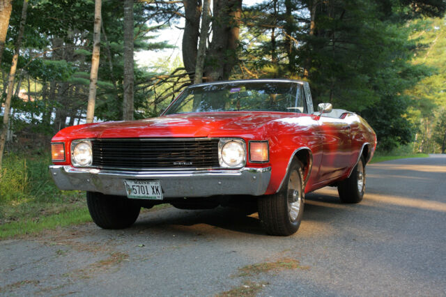 1967 Red with White Top Chevrolet Malibu Convertible
