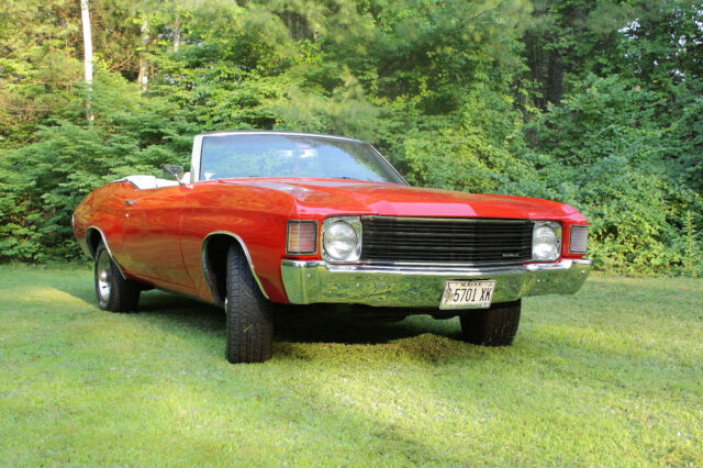 1967 Red with White Top Chevrolet Malibu Convertible