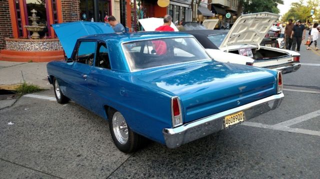 1966 Blue Chevrolet Nova Coupe