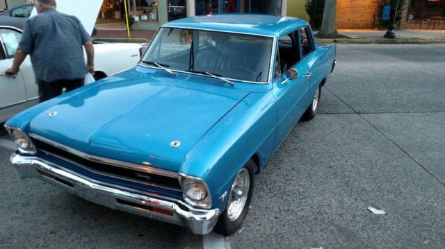 1966 Blue Chevrolet Nova Coupe