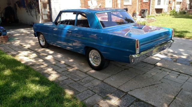 1966 Blue Chevrolet Nova Coupe
