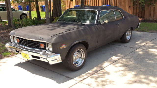 1973 Black Chevrolet Nova Coupe
