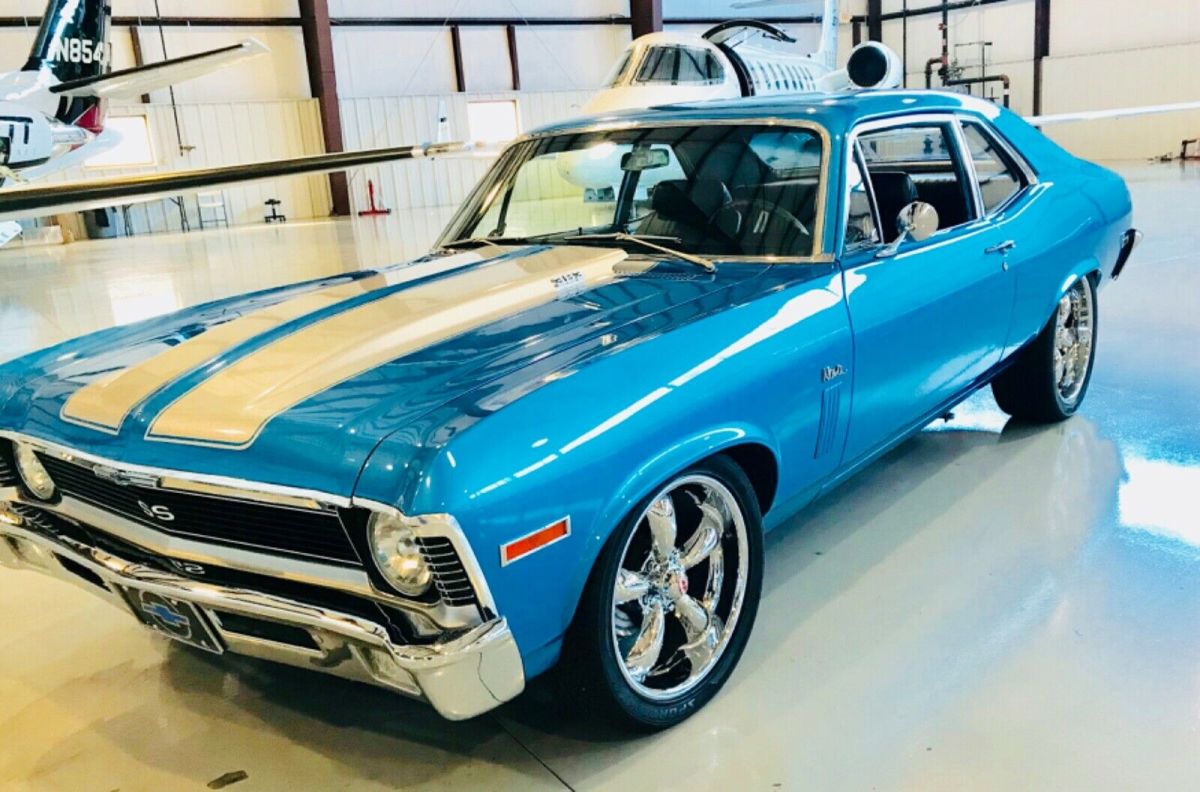 1970 Blue Chevrolet Nova Coupe