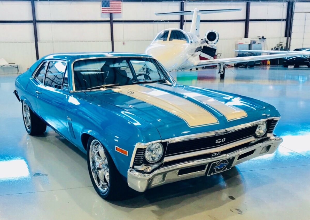 1970 Blue Chevrolet Nova Coupe