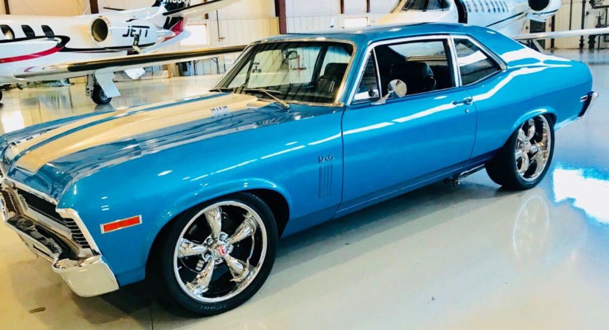 1970 Blue Chevrolet Nova Coupe